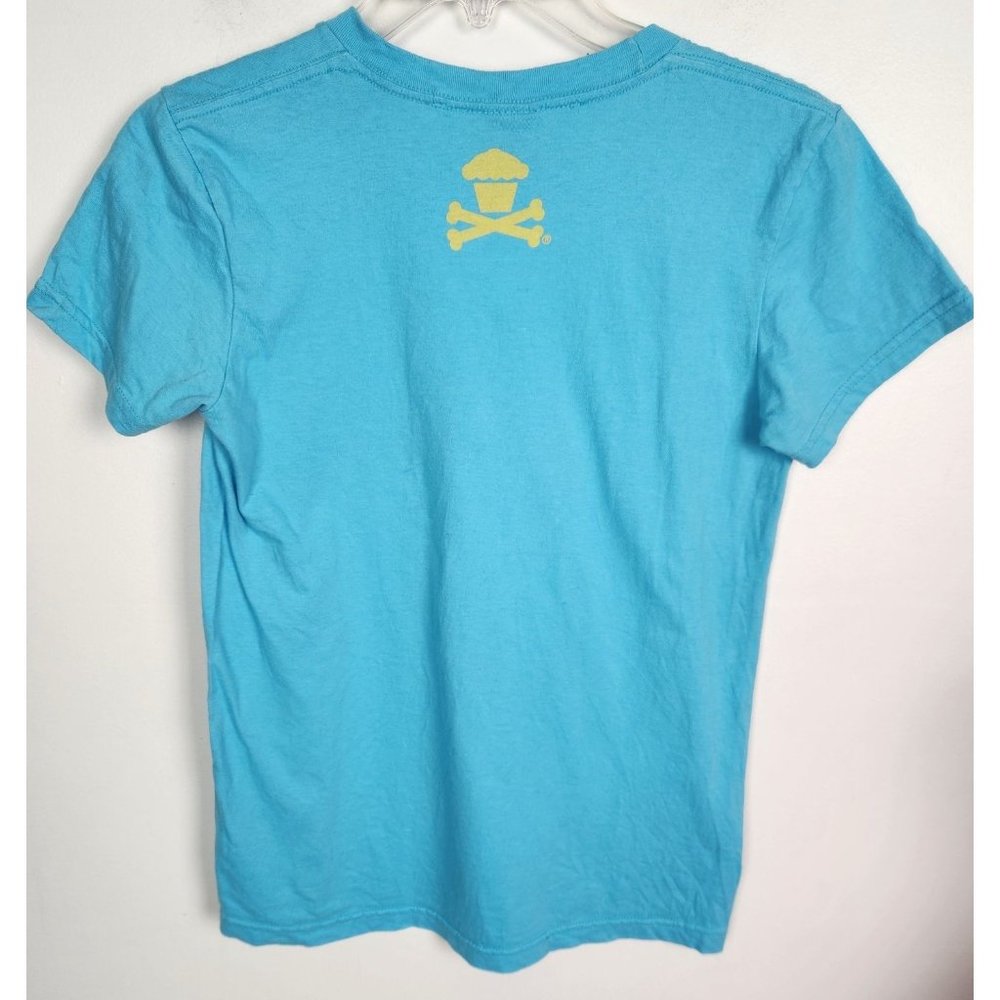 Johnny Cupcakes Youth Sz. L Blue & Yellow Graphic T Shirt - Picture 5 of 5
